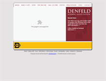 Tablet Screenshot of denfeldalumni.com